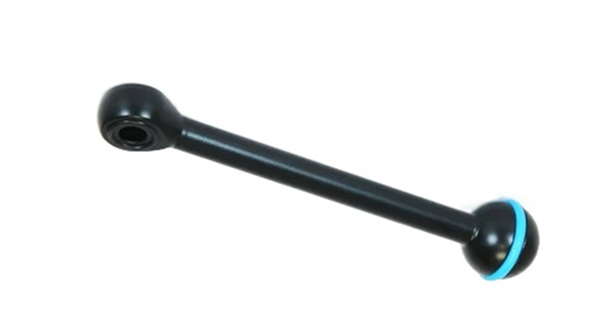Kugelkopf-Arm mit Lochanschluss (10 cm)
