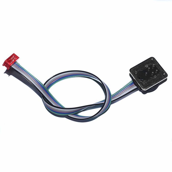 Standard-Blitzschuh-Stecker für OLYMPUS mit Flachkabel und MicroMatch 6-Pin-Anschluss
