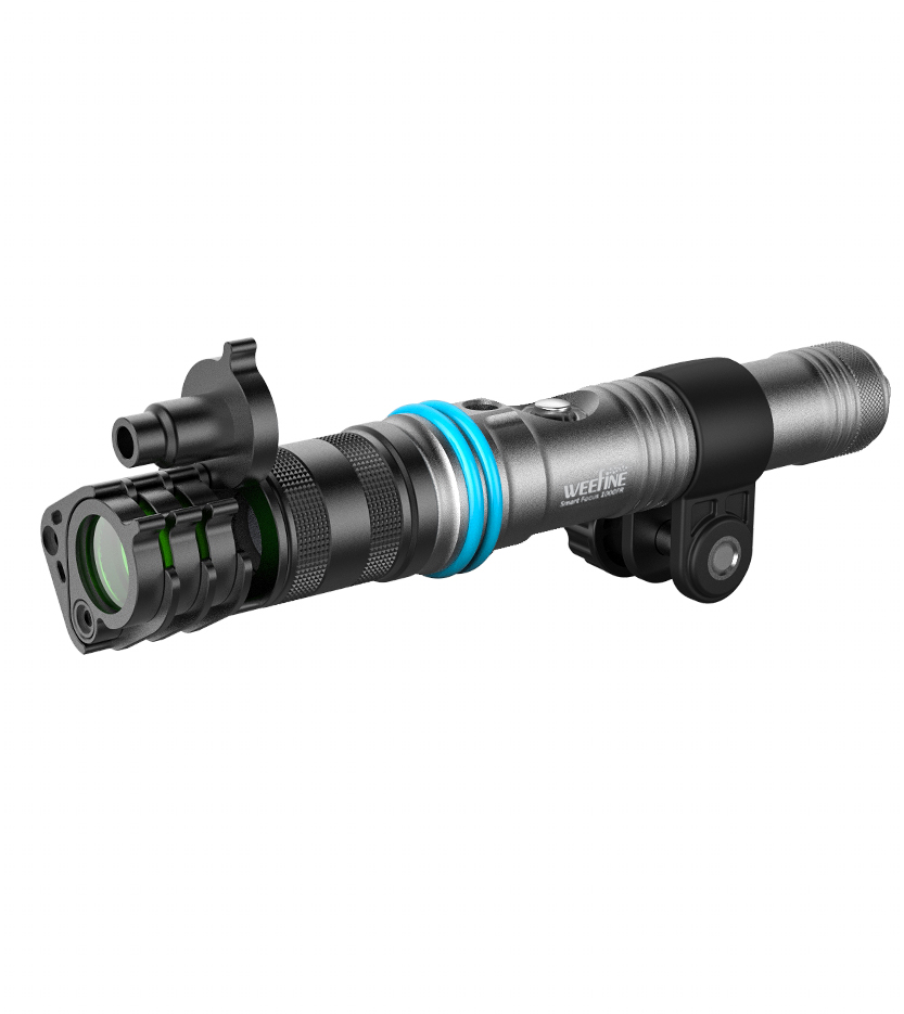 Smart Focus 1000FR Fokuslampe mit Snoot + Filter