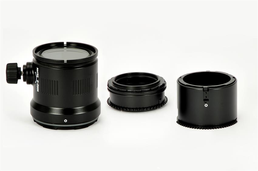 Makro-Port und Zoomring-Set für Olympus M.Zuiko Digital ED 12-50 mm F3.5-6.3 EZ