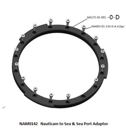 Port-Adapter Sea&Sea-Isotta für Naurticam-Ports