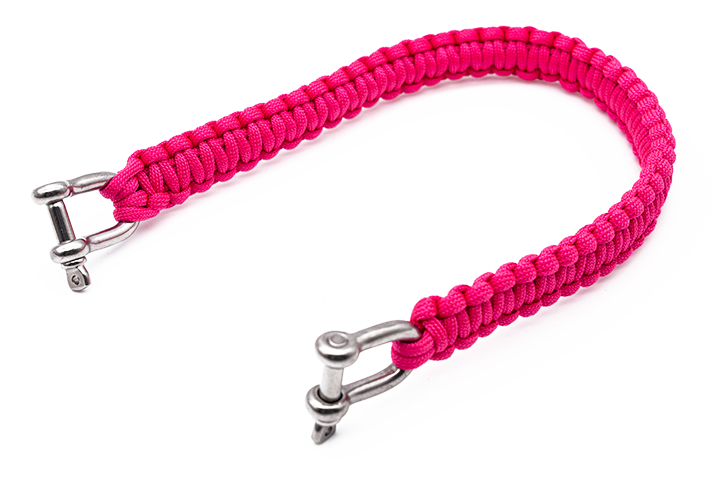 Trageband 34cm (pink) mit Schäkel
