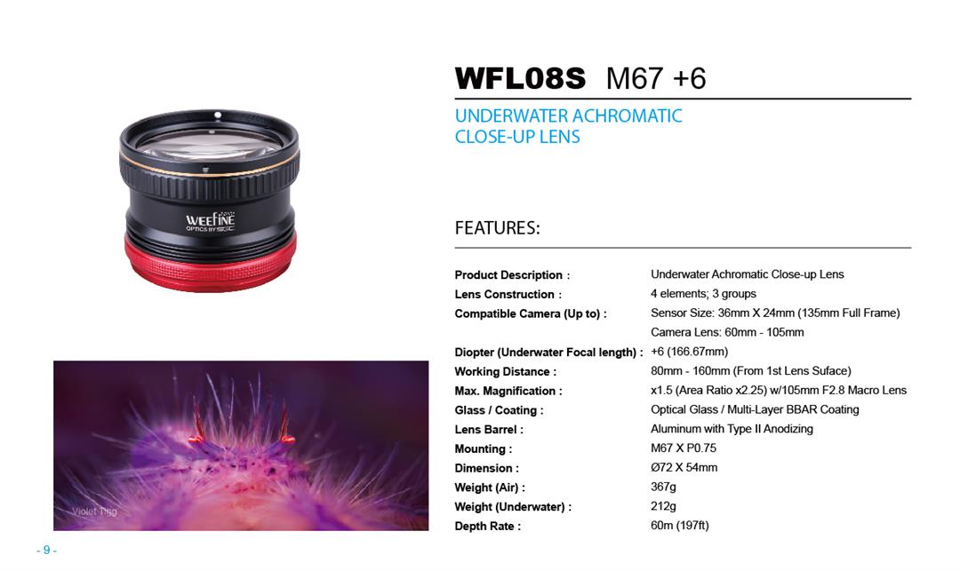 WFL08S +6 Makro-Vorsatzlinse