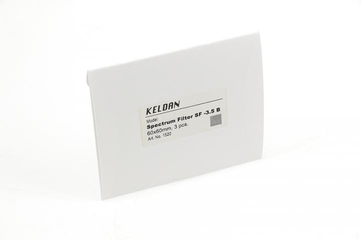 SpectrumFilter SF -3.5 B, Filterfolie 60 x 60 mm (3 Stück)